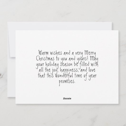 暖かモダンいウィッシュのスクリプトを持つ寒い天気のプードル シーズンカード (裏面)