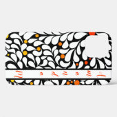 暖はっきりしたモダンなキャンバスのグラデーション花 Case-Mate iPhoneケース (裏面 (横))