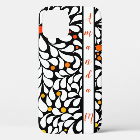 暖はっきりしたモダンなキャンバスのグラデーション花 Case-Mate iPhoneケース (裏面)