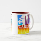 +暖まることの1つのマグ ツートーンマグカップ (正面右)