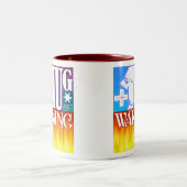 +暖まることの1つのマグ ツートーンマグカップ (中央)