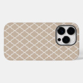 暖エレガントかい茶色がかった白のモロッコクローバー Case-Mate iPhoneケース (裏面 (横))