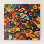 暖サイケデリックかい色 ジグソーパズル (横)