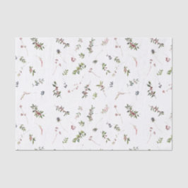 暖シンプルかい冬のベリーの水の色のクリスマス 薄葉紙