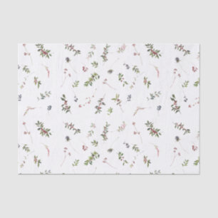 暖シンプルかい冬のベリーの水の色のクリスマス 薄葉紙