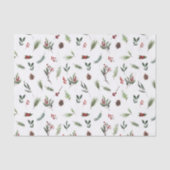 暖シンプルかい赤の冬の水の色クリスマス 薄葉紙 (正面)