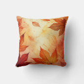 暖パーソナライズされたかい秋の水の色離れの クッション (裏面)