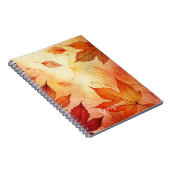 暖パーソナライズされたかい秋の水の色離れの ノートブック (右側)