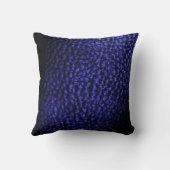 暖フェイクかいネイビーブルーメタリックレザー無地の クッション (裏面)