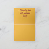 暖モダンかい抽象芸術スプリングタイムクロスロードアクリル サンキューカード (内部)