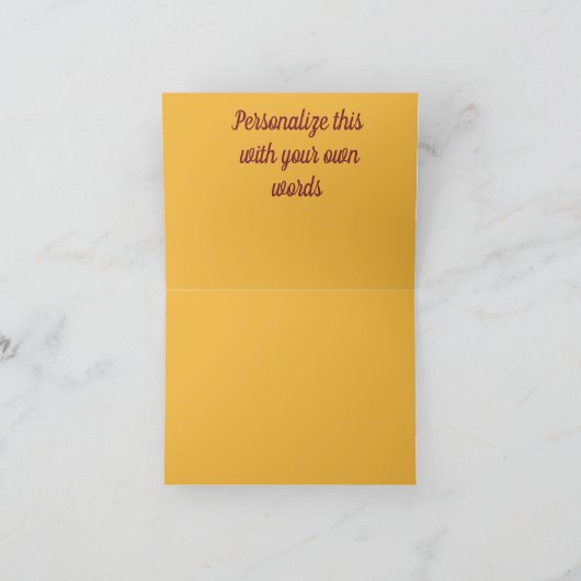 暖モダンかい抽象芸術スプリングタイムクロスロードアクリル サンキューカード (内部)