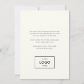 暖モダンかい格子状のクリスマスツリーシンプルビジネス シーズンカード (裏面)