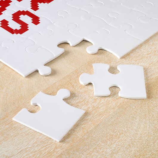 暖保か編みクリスマス ジグソーパズル (側面)