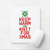 暖保か編みクリスマス マウスパッド (マウス)