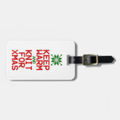 暖保か編みクリスマス ラゲッジタグ (正面横)