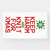 暖保か編みクリスマス 横断幕 (横)