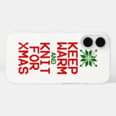 暖保か編みクリスマス Case-Mate iPhoneケース (裏面 (横))