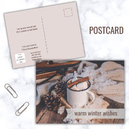 暖冬ウィッシュズビジネスハッピーホリデー シーズンポストカード