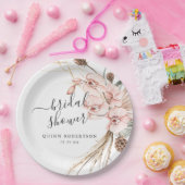 暖冬オーキッド |フローラブライダルシャワー ペーパープレート (パーティー)