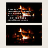 暖冬シーン撮影の暖炉 (正面&裏面)