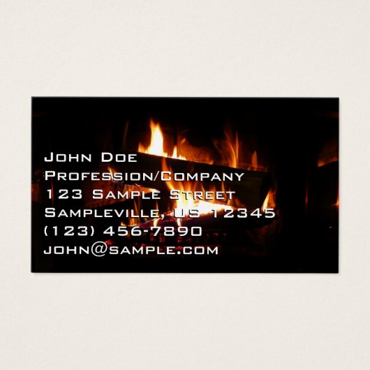 暖冬シーン撮影の暖炉 (正面)