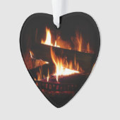 暖冬シーン撮影の暖炉 オーナメント (正面)