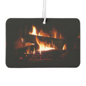 暖冬シーン撮影の暖炉 カーエアーフレッシュナー (裏面)