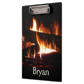 暖冬シーン撮影の暖炉 クリップボード (左)