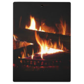 暖冬シーン撮影の暖炉 クリップボード (裏面)