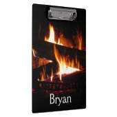 暖冬シーン撮影の暖炉 クリップボード (右)