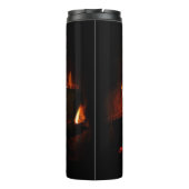 暖冬シーン撮影の暖炉 タンブラー (裏面)