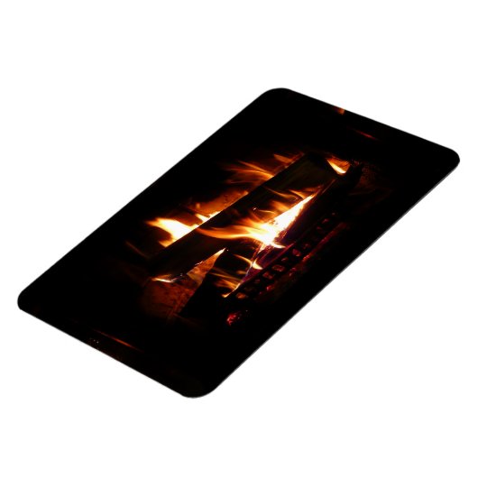 暖冬シーン撮影の暖炉 マグネット (左側)