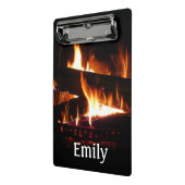 暖冬シーン撮影の暖炉 ミニクリップボード (アングル2)