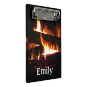 暖冬シーン撮影の暖炉 ミニクリップボード (アングル)