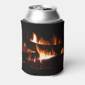 暖冬シーン撮影の暖炉 缶クーラー (缶裏面)