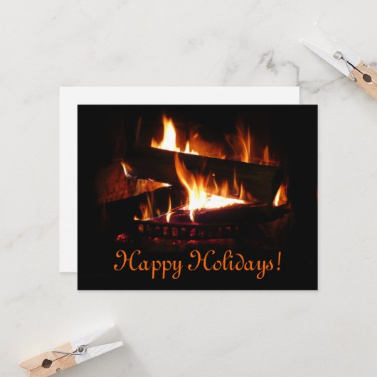 暖冬ホリデー カード (正面/裏面インサイチュ)