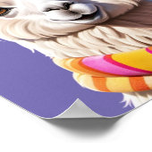 暖包まれたかさのラマ：スカーフ版 ポスター (角)