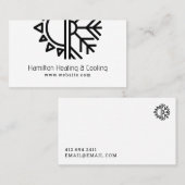 暖房および冷却名刺 名刺 (正面/裏面)
