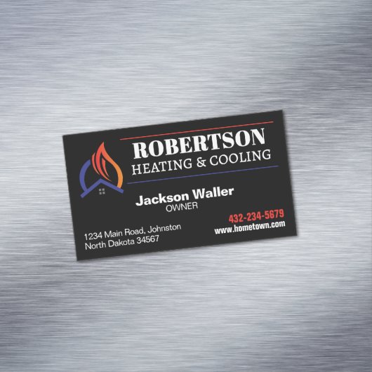 暖房および冷却HVAC マグネット名刺 (インサイチュ)