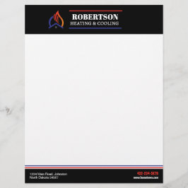 暖房および冷却HVAC レターヘッド