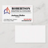 暖房および冷却HVAC 名刺 (正面/裏面)