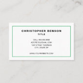 暖房および冷却HVAC 名刺 (裏面)