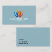 暖房および空調、冷却 名刺 (正面/裏面)