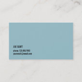 暖房および空調、冷却 名刺 (裏面)