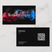 暖房およびACカード | Qrコード 名刺 (正面/裏面)