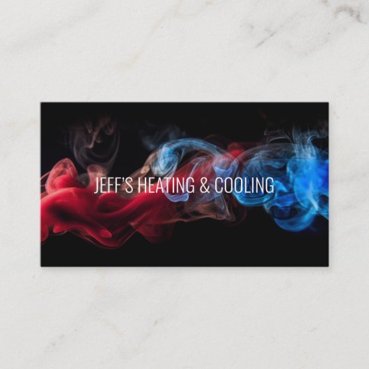 暖房およびACカード | Qrコード 名刺 (正面)