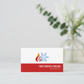 暖房と冷却、エアコンHVAC 名刺 (スタンド正面)