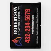 暖房と冷房のHVAC 横断幕 (縦)