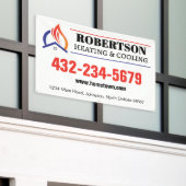 暖房と冷房のHVAC 横断幕 (ビルの外側)
