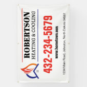 暖房と冷房のHVAC 横断幕 (縦)